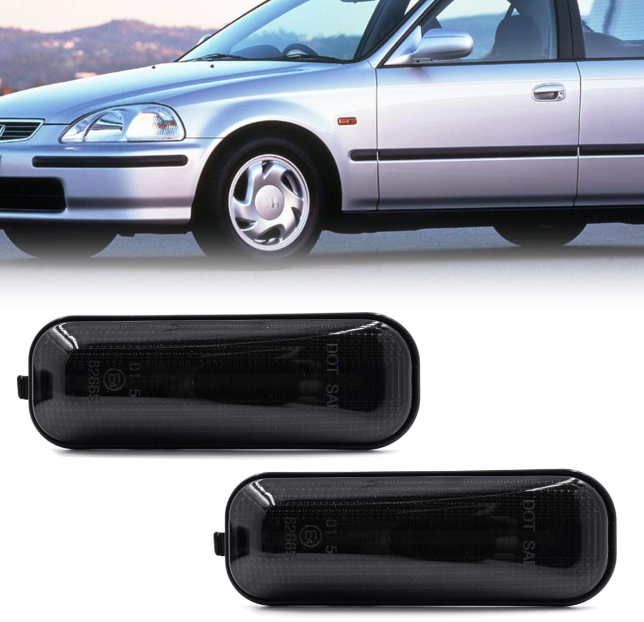 Led Dynamic Fender Turn Signal | Honda | Smoked Lens